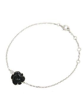 Chanel Camellia Collection Diamond Bracelet Onyx